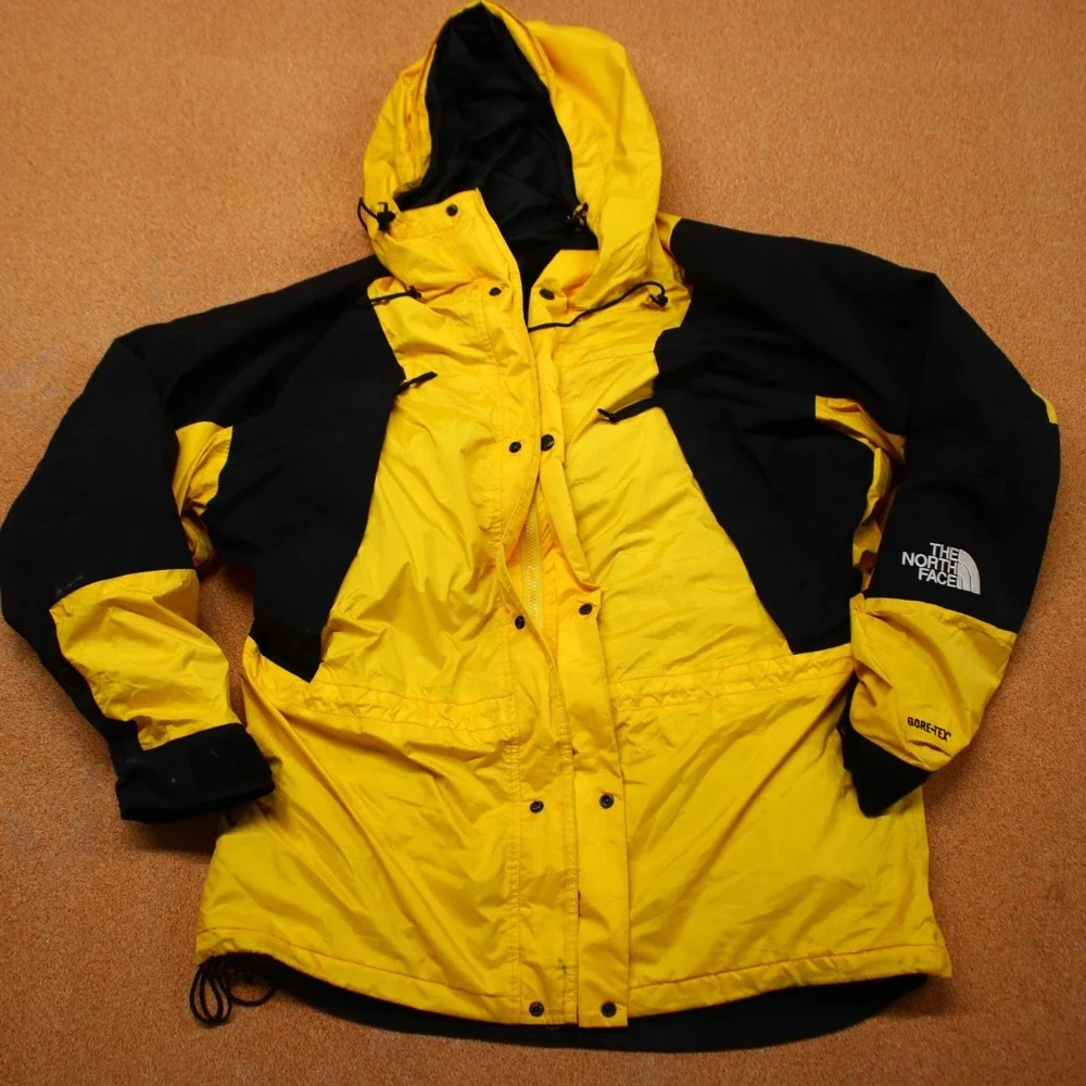 Vtg 90s The North Face Mountain Light Jacket Summit Gold Gore Tex Polartec Sz L